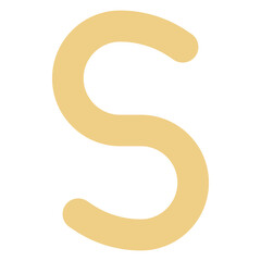 Letter S Isolated Vector Icon, Flat Style Vector Icon. 