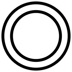 Letter O Isolated Vector Icon, Lineal Style Vector Icon.