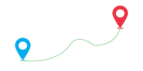 Map Pin with Location Line Vector Icons for Navigation and GPS Apps