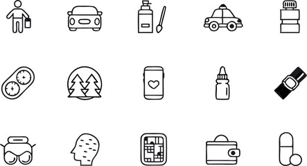 evaluation and assess editable stroke outline icon.eps