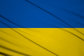 Powiewająca flaga Ukrainy
