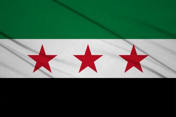 Powiewająca flaga Syrii