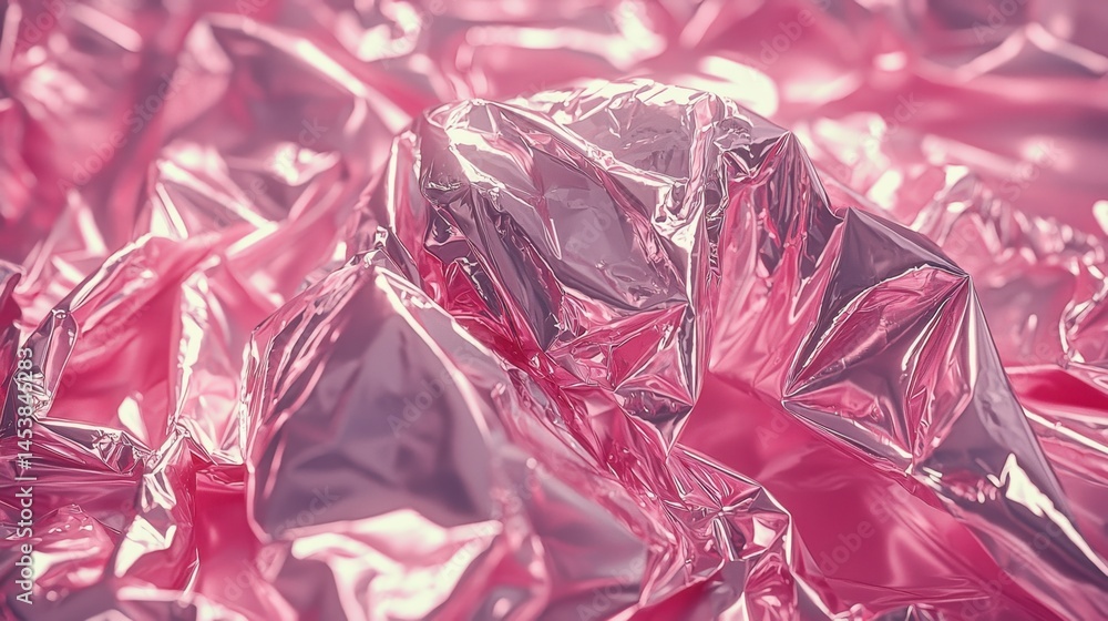 Poster shiny foil texture creating a beautiful holographic background with iridescent colors and reflective