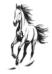 Drawing_of_Abstract_Illustration_of_Mustang