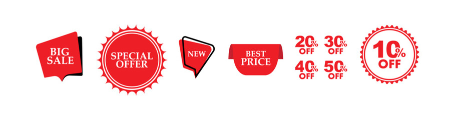 stickers with sale discount text	