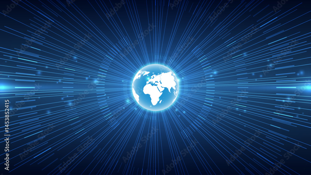 Aufkleber abstract technology background. vector illustration. global network connection and communication con