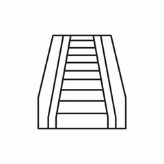 escalator icon vector sign