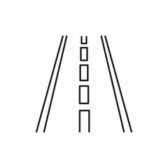 Highway road street way icon vector sign