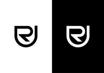 RU, UR monogram logo