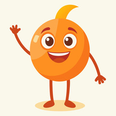 orange cartoon character