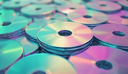 Colorful Illuminated CDs with LED Lights