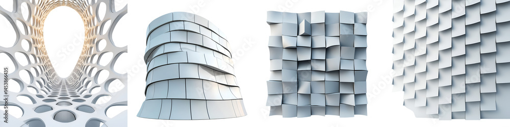 Poster captivating abstract architectural designs and patterns