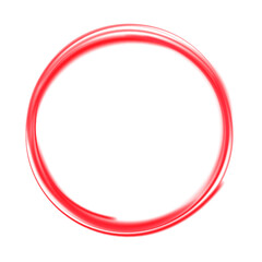 Magic ring with glowing. Neon realistic energy flare halo ring. Abstract light effect. Vector illustration.