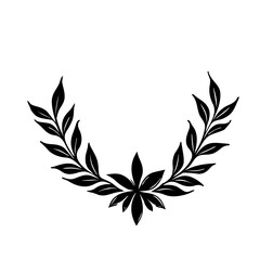 laurel wreath vector