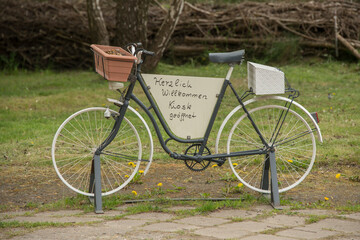 Fahrrad, Werbung, Unterwegs, Plakat