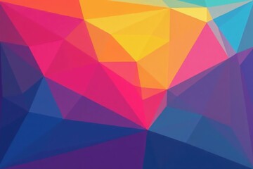Obraz premium Geometric low-poly style, clean lines create modern backdrop, clean, sophisticated