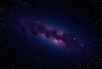 Obraz premium Vibrant cosmic scene, countless colorful stars scattered across a dark night sky, twinkle, deep space