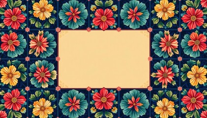 Intricate floral motifs within a bold geometric grid , lines, wallpaper, floral