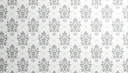 Subtle grey and white damask pattern with geometric undertones , stylish, interior, background