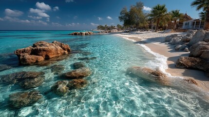 Fototapeta premium Tropical beach scene