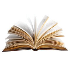 An Open Book: A Timeless Symbol of Knowledge and Learning , isolated on white background PNG