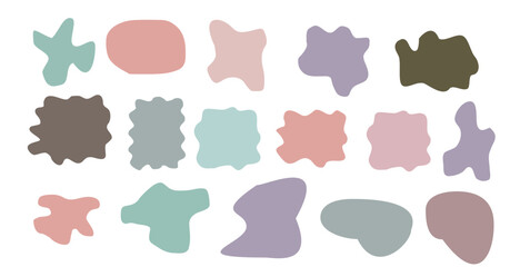 Set of hand drawn geometric shapes,abstract background elements for branding, packaging,poster,card, prints ,collections of  absctract design elements with geometric figures