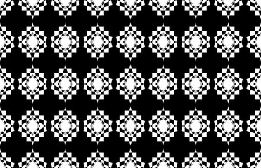 black and white seamless background pattern wallpaper textile circel flower vintag fashion repate.