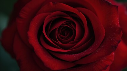 Exquisite Red Rose Close-up, Detailed Floral Beauty