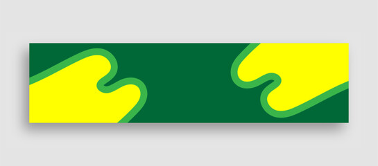 Green linkedin banner design