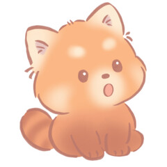 The curious red panda