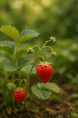 strawberry in the garden