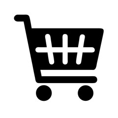 shopping cart shopping or product related offer on transparent background for web and graphic design
