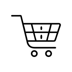 shopping cart shopping or product related offer on transparent background for web and graphic design
