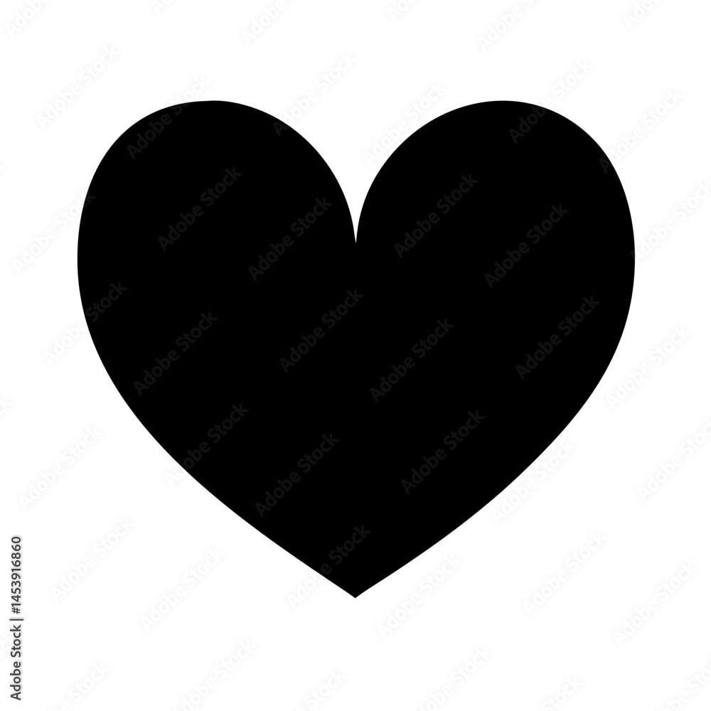 Aufkleber upload with heart silhouette on transparent background for web and graphic design