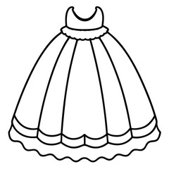 Minimal Crinoline Vector on White