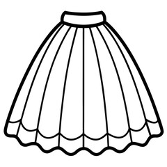 Minimal Crinoline Vector on White