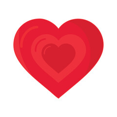 Golden Ratio Heart Vector – Modern Red Love Symbol