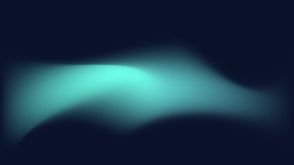 Ethereal Green Wave Glowing Against a Dark Background