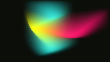 Vibrant Abstract Light Waves in Neon Colors