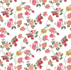 seamless pattern with flowers