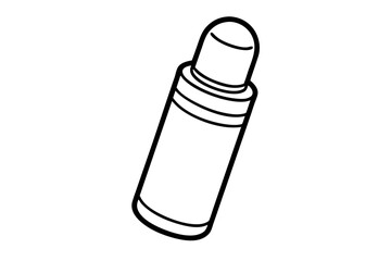 Deodorant Stick Line Art Vector Illustration 