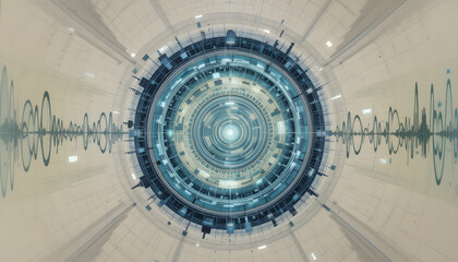 Obraz premium blue disco ball in a club