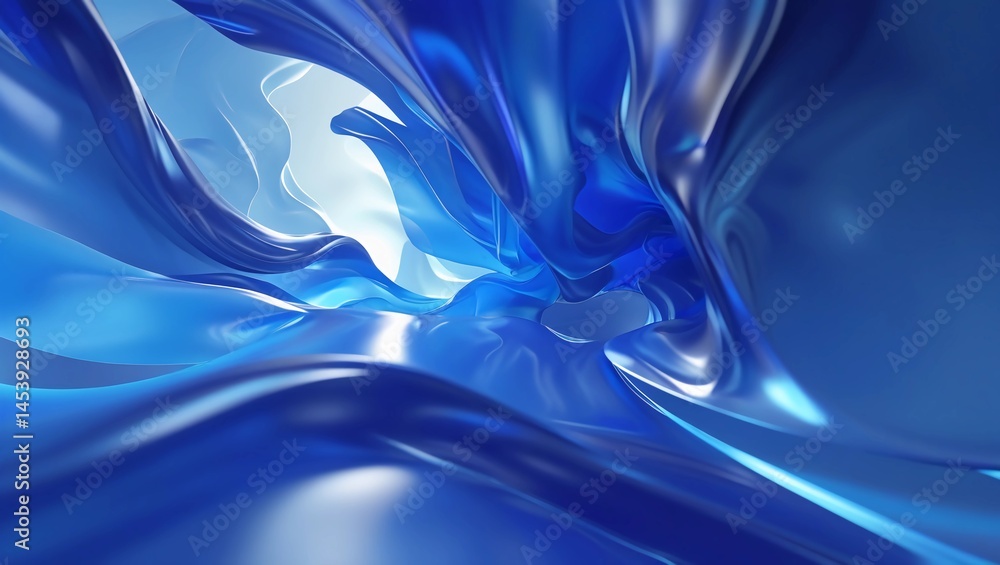 Poster abstract blue background image, opacity and translucency using screen tones, monochromatic intensity