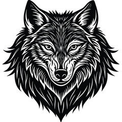Silhouette of a howling wolf, white background, Wolf walking silhouette illustration animal vector, Wolf howling vector silhouette, wolves running black silhouette vector, Wolf angry silhouette vector