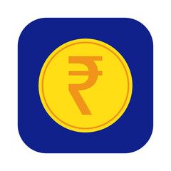 rupee currency symbol isolated on transparent background