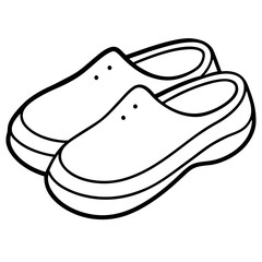 Minimal Clogs Vector on White