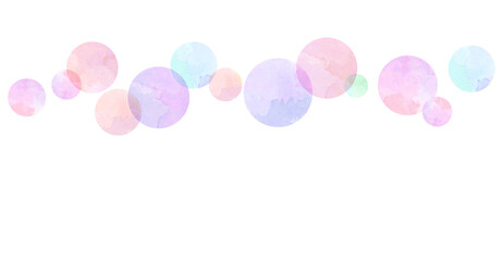 水彩タッチのアブストラクト　透明の背景