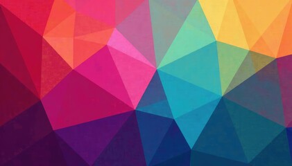Obraz premium Geometric abstract shapes in vibrant jewel tones, texture, colorful, vivid