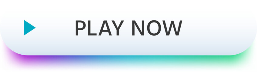 Obraz premium Play now button with a play symbol is inviting users to start playing a video or game immediately, offering instant entertainment and engagement