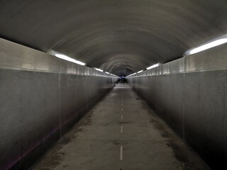 underground tunnel in the city